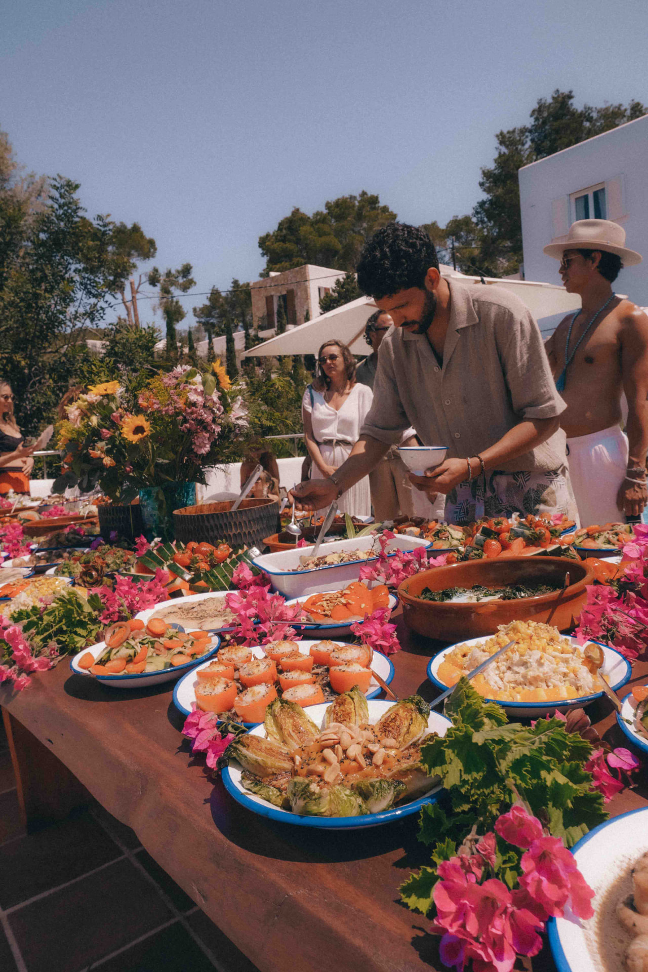 Abundant Mediterranean brunch buffet at Boogie & Brunch